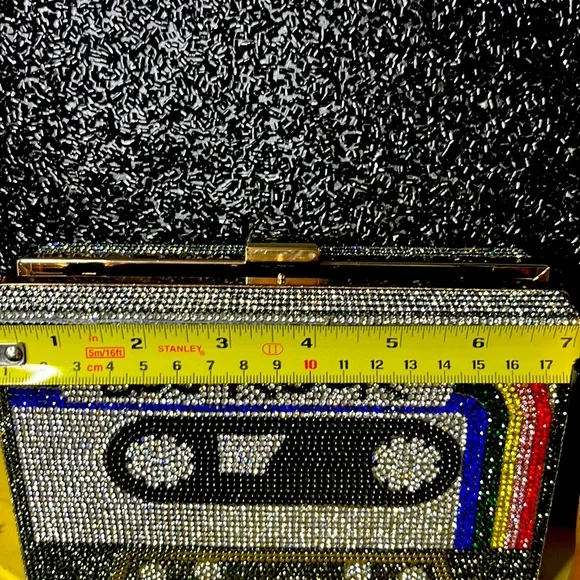 80’s Rock Multicolored Rhinestone Clutch Purse - Picture 10 of 15